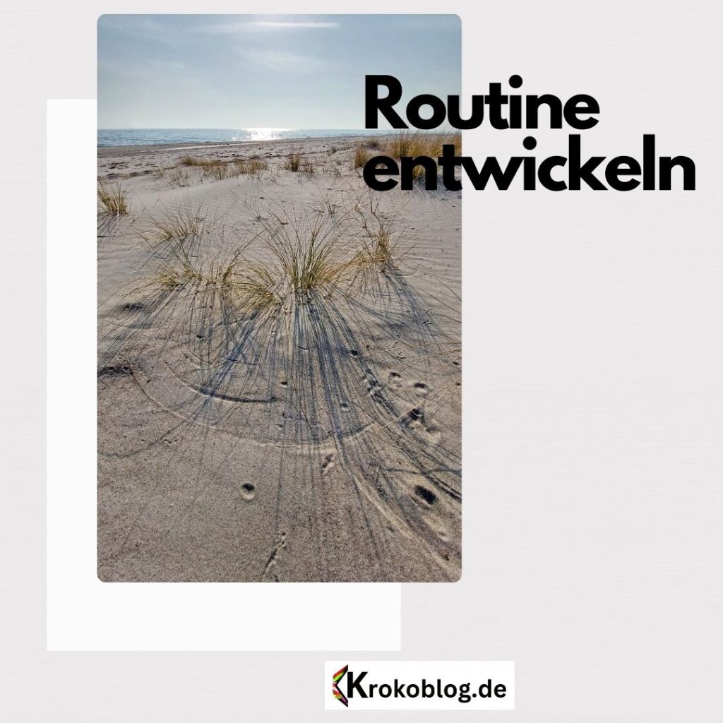 Routine entwickeln und Ordnung behalten. 