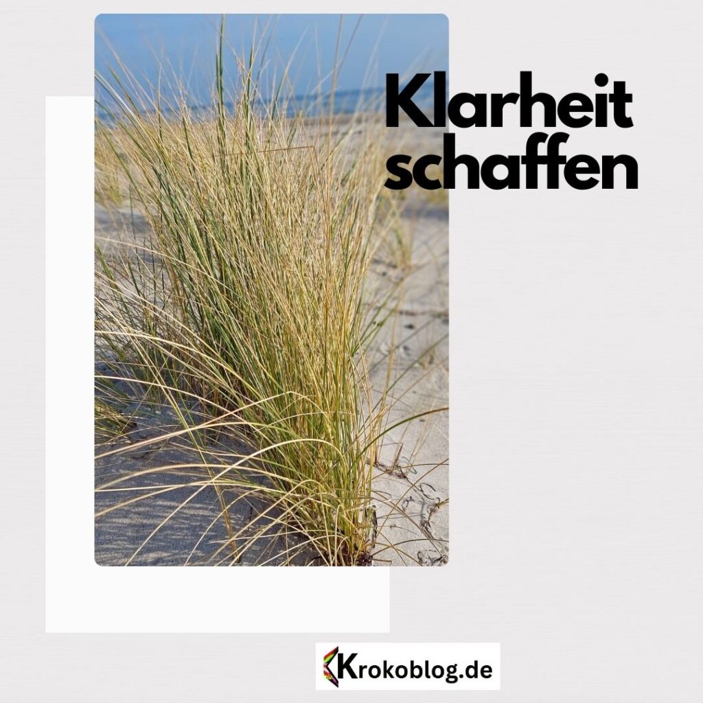 Klarheit und Übersichtlichkeit sparen viel Zeit. 